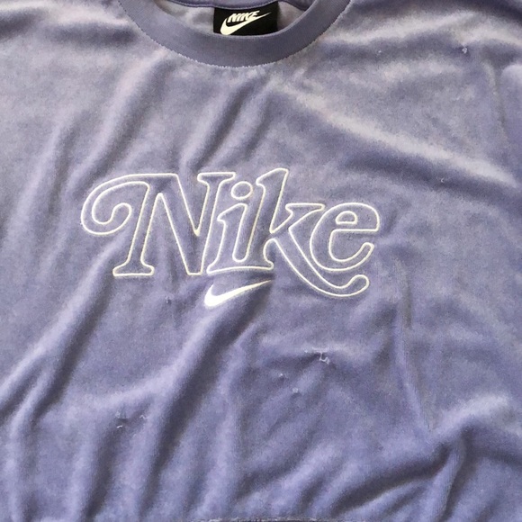 Cropped Terry Cloth Nike Sweatshirt XS - Picture 5 of 9